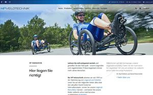 Die neue HP Velotechnik Website